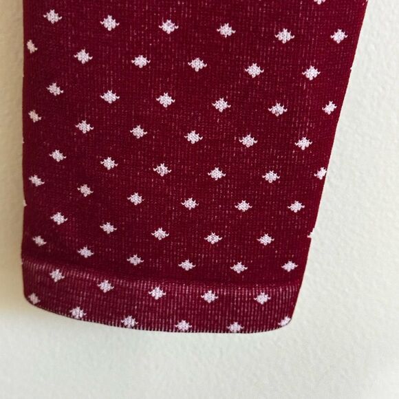 Fabletics Holly Seamless Red Long Sleeve Tight Fit Stretch Cropped Top Sz M - Picture 4 of 6